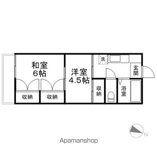小松島225ハイツ【2階】の間取り
