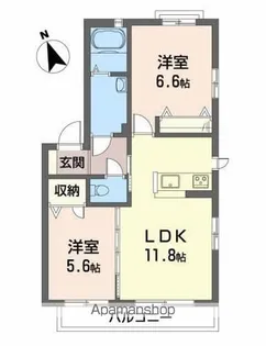 エスパルク B棟【2階】の間取り
