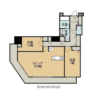 RYUX TOWER THE WEST【2110号室】の間取り