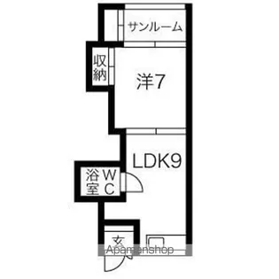 滝沢マンション【1階】の間取り