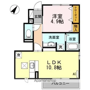 サン・シエル【1階】の間取り