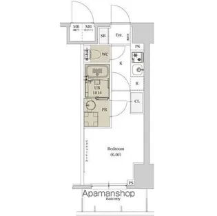 エスタート品川戸越Ⅱ【9階】の間取り