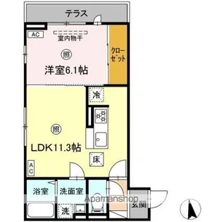 DーROOM小田原5丁目【1階】の間取り