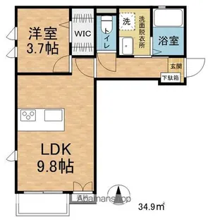 La sita埋橋【3階】の間取り