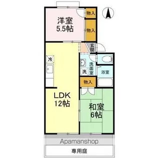 ルミエール22 C棟【1階】の間取り