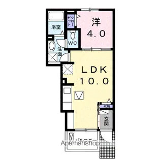 ネオ・スクエア【1階】の間取り