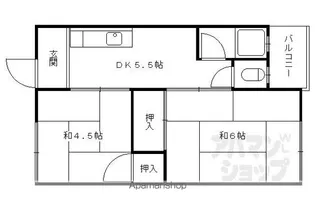 ツキシママンション【206号室】の間取り