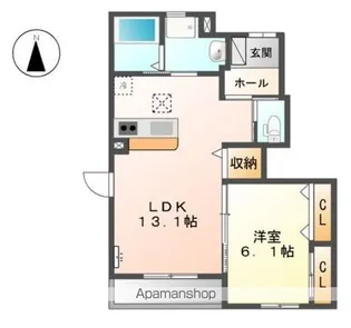 S・C STABLE【1階】の間取り