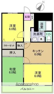 セントラルヒルズⅡ【103号室】の間取り
