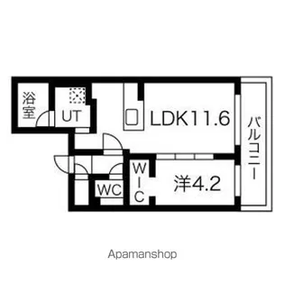GRAND ESPOIR MARUYAMA【4階】の間取り
