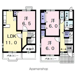 ル・シエル【1階】の間取り
