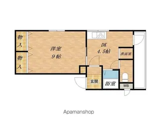 クボタマンション【208号室】の間取り