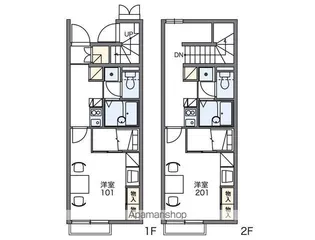 レオパレス喜六【207号室】の間取り