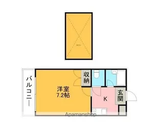プラムコートリサ【1階】の間取り