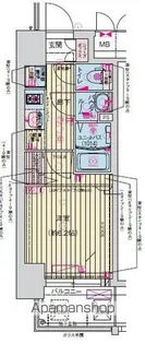 プレサンス天神橋筋六丁目ヴォワール【10階】の間取り