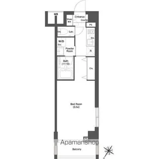 ディームス目黒行人坂【2階】の間取り