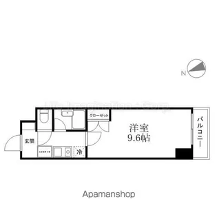 シャン・ド・フルール竹村【3階】の間取り