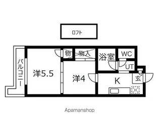 ロイヤルヒルズ小松島【307号室】の間取り