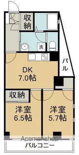 ロイヤルヒルズ中野【5階】の間取り