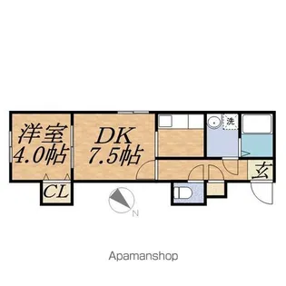 アクアコースト【1階】の間取り