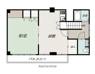 ルート219【401号室】の間取り