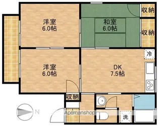 セジュールケイエム【2階】の間取り
