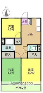 金賀マンション【202号室】の間取り