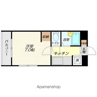 ラビィキャッスル【206号室】の間取り