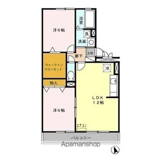 ロビンストリーム【3階】の間取り