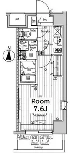 メイクス新栄【204号室号室】の間取り