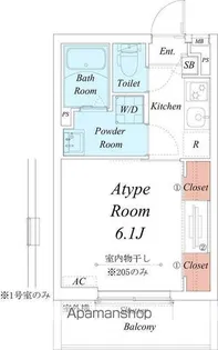 リブリ・リバーサイド海老名【3階】の間取り