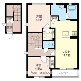 オリーヴ【203号室】の間取り