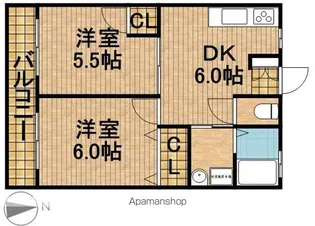 ハイムミレニアム【1階】の間取り