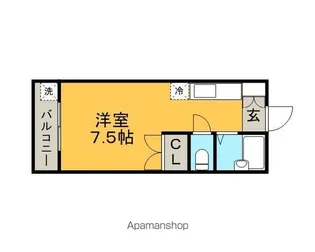 プロスパーヤマシタⅡ【5階】の間取り