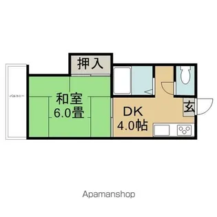 コーポラスオザワ【1階】の間取り