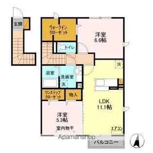 サン・フォレスト【2階】の間取り