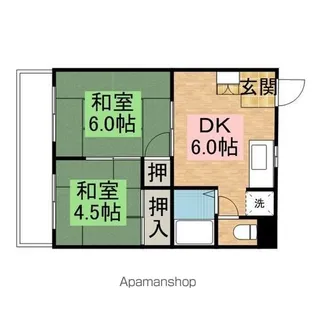 宏英ハイム【203号室】の間取り