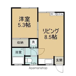 プラッツA【106号室】の間取り