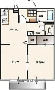 ガーデンコートラベンダー【1階】の間取り