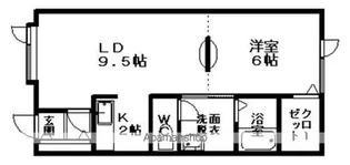 ベネッセⅤ【106号室】の間取り
