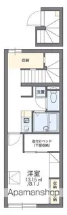 レオパレスASAHI V【208号室】の間取り