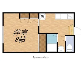 リバーサイドのはら【101号室】の間取り
