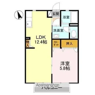 サニーコート C【201号室】の間取り