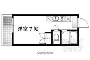 ヴィレッジ岩倉【203号室】の間取り