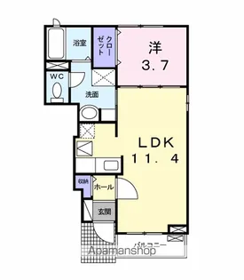 チェリーブラッサム【1階】の間取り