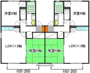 パル・リヴェール【2階】の間取り