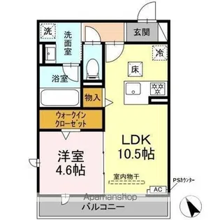 ワイズヴィラ岐南EAST【1階】の間取り