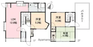 YAKURI TERRACE【102号室】の間取り