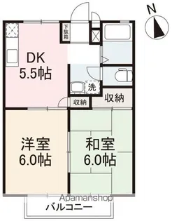 サンライフミナミCD【C102号室】の間取り