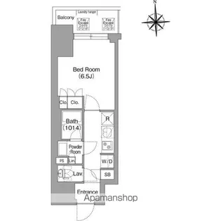 コンフォリア・リヴ博労町一丁目Q【3階】の間取り